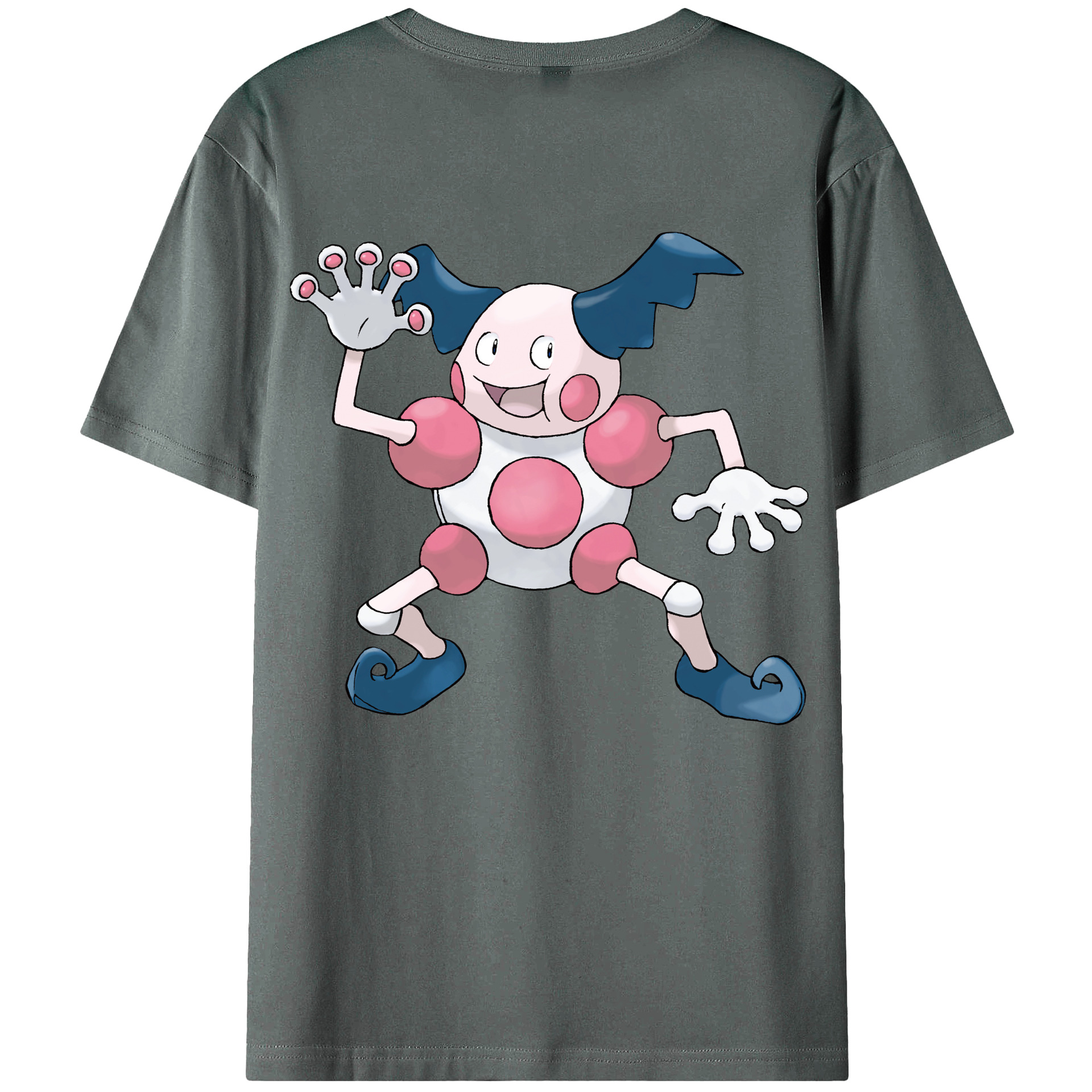 （画像用） ポケットモンスター Pokémon 綿100％ メンズ半袖Tシャツ（バックプリント） 通気性